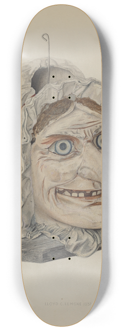 Lloyd Charles Lemcke - Witch Lantern 8.25 inch art skate deck
