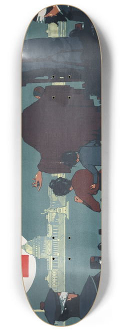 L.N. Britton - They are looking to us for help  Are you one of us, Add your bit to the Red Cross War Fund 8.25 inch art skate deck