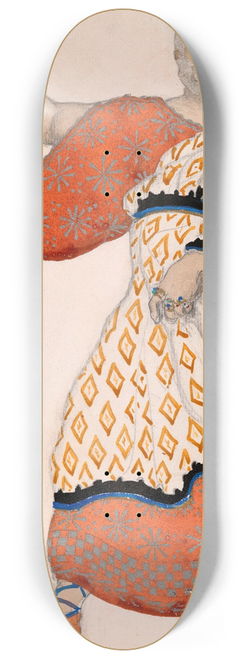 Lon Bakst - Costume Design for Theseus in Oedipus at Colonus 8.25 inch art skate deck