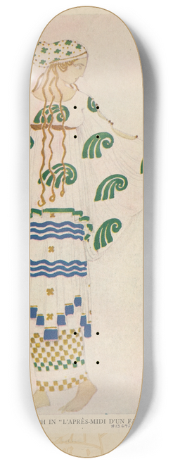 Lon Bakst - Nymph in Laprs-midi dun faune 8.25 inch art skate deck
