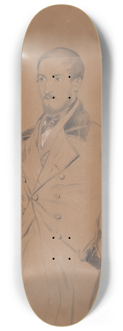 Lon Cogniet - Portrait of a Young Man 8.25 inch art skate deck