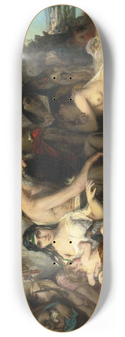 Lon Franois Comerre - The Captivity Of The Jews In Babylon 8.25 inch art skate deck
