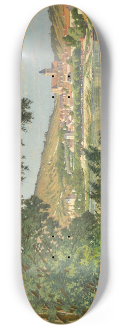 Lon Joubert - Vue de Vtheuil, bord de Rivire 8.25 inch art skate deck