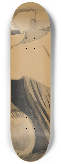 Lon Spilliaert - Femmes de pcheur dans les dunes, vues de dos 8.25 inch art skate deck