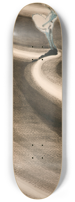 Lon Spilliaert - Fillettes devant la vague 8.25 inch art skate deck