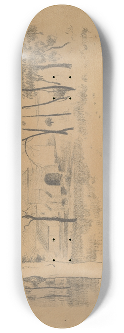 Lon Spilliaert - Gezicht op het Karreveld (Sint-Jans-Molenbeek) 8.25 inch art skate deck