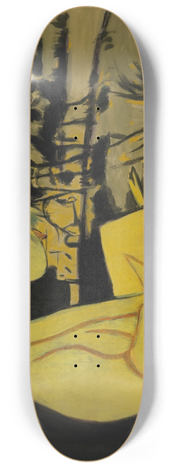 Lon Spilliaert - Jeune fille en jaune, lisant 8.25 inch art skate deck