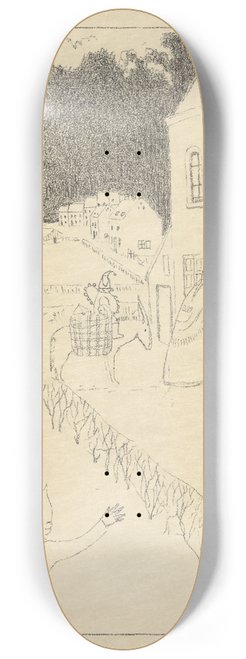Lon Spilliaert - La visite de Saint-Nicolas 8.25 inch art skate deck