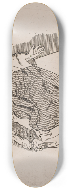 Lorenz Frlich - Prveblad Tre siddende apostle 8.25 inch art skate deck