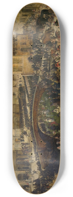 Louis de Caullery - Shrove Tuesday on the Ice 8.25 inch art skate deck