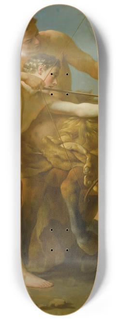 Louis-Jean-Franois Lagrene - The Centaur Chiron Instructing Achilles 8.25 inch art skate deck