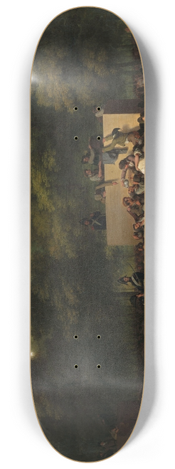 Louis Lopold Boilly - Distribution de Vin Et De Comestibles Aux Champs-Elyses,  Loccasion De La Fte Du Roi. 8.25 inch art skate deck