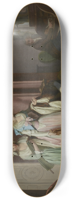 Louis Lopold Boilly - La visite rendue (The Visit Returned) 8.25 inch art skate deck