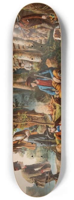 Louis Maurer - Camping Out. Some of the Right Sort 8.25 inch art skate deck