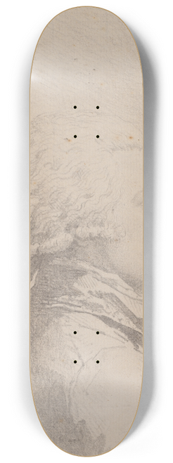 Louis Rolland Trinquesse - Profile Portrait of a Man 8.25 inch art skate deck
