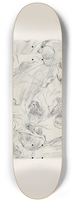 Lovis Corinth - Gastmahl des Trimalchio 07 8.25 inch art skate deck