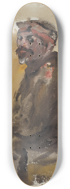Lovis Corinth - Hermann Struck In Uniform 8.25 inch art skate deck