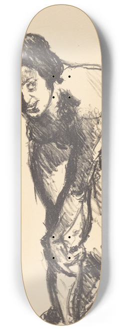 Lovis Corinth - Nude Bending Forward (Gebeugter Akt) 8.25 inch art skate deck