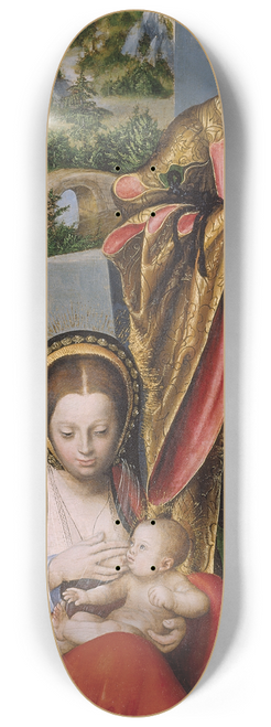 Lucas Cranach the Elder - Mary Cleophas and Alphaeus (with the features of Frederick the Wise) with two of their sons 8.25 inch art skate deck