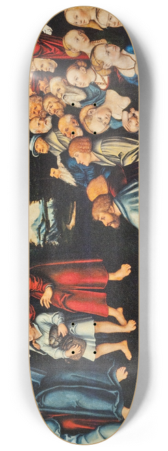Lucas Cranach the Elder - The miracle of the five loaves and two fish 8.25 inch art skate deck