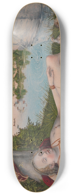 Lucas Cranach the Younger - Nymph of the Spring 8.25 inch art skate deck