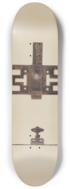 Lucien Verbeke - Wrought Iron Latch 8.25 inch art skate deck
