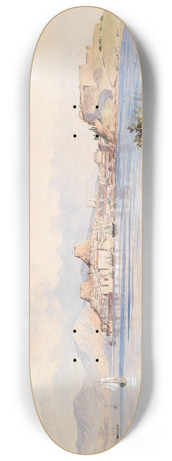 Ludwig Hans Fischer - Blick auf die Stadt Corfu 8.25 inch art skate deck