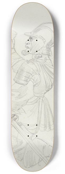 Ludwig Michael Schwanthaler - Kniender Ritter, einen Brief berreichend 8.25 inch art skate deck