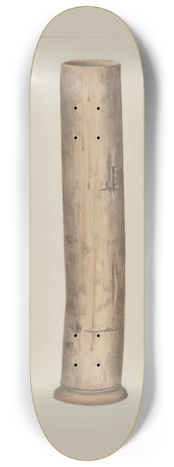 Annie B. Johnston - Earthenware Drain Tile 8.25 inch art skate deck