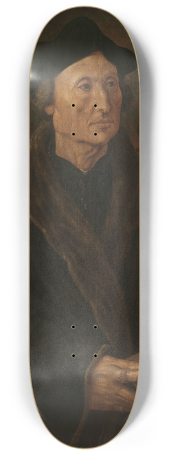 Maarten Van Heemskerck - Portrait of Johannes Colmannus, Rector of the Convent of St. Agatha at Delft 8.25 inch art skate deck