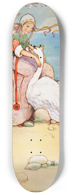 Mabel Lucie Attwell - The Wild Swans 8.25 inch art skate deck