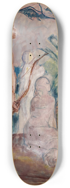 Magnus Enckell - Bird of Paradise, sketch 8.25 inch art skate deck