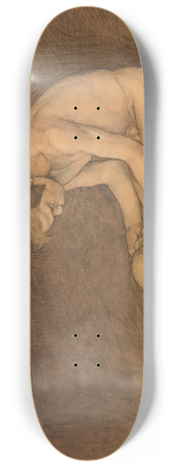 Magnus Enckell - Boy with Skull 8.25 inch art skate deck