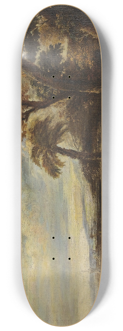 Manner Of Giuseppe Zais - Romantic Landscape 8.25 inch art skate deck