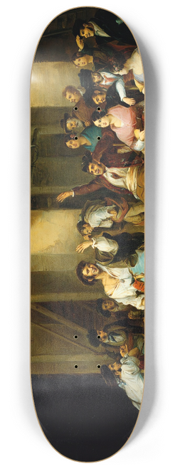 Manuel Cabral Aguado Bejarano - A Drunkard at an Inn 8.25 inch art skate deck