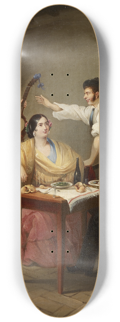 Manuel Cabral Aguado Bejarano - Singing at the Table 8.25 inch art skate deck