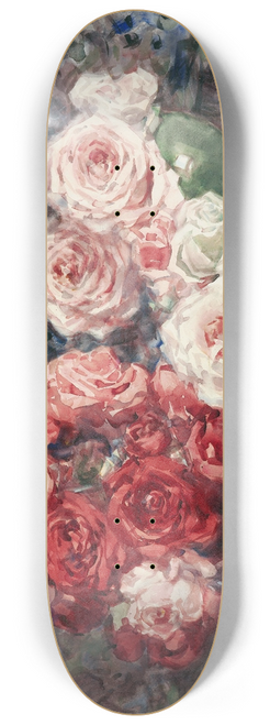 Margaret Stoddart - Roses 8.25 inch art skate deck