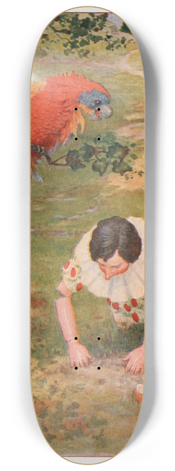 Maria Louise Kirk - He began with his hands and naiis to dig up the earth that he had watered 8.25 inch art skate deck