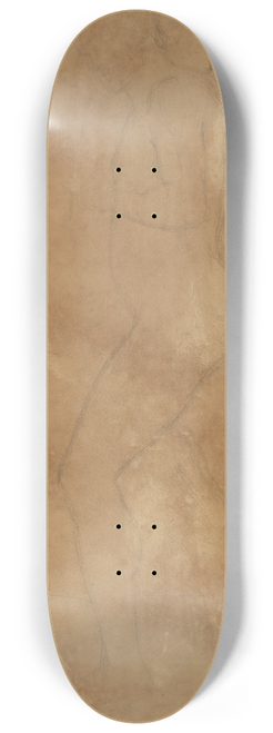 Anselm Feuerbach - Male Nude Walking 8.25 inch art skate deck