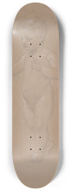 Anselm Feuerbach - Nude Boy, Walking to the Left 8.25 inch art skate deck