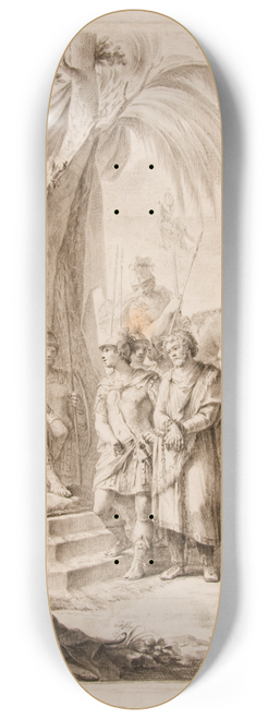 Mariano Salvador Maella - Jugurtha Bound and Handed Over to Silanus, who Takes Him to Marius 8.25 inch art skate deck