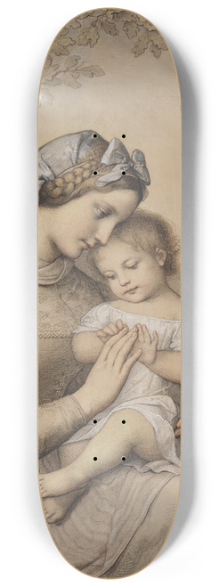 Marie Ellenrieder - Mutterglck (Die fromme Buerin) 8.25 inch art skate deck