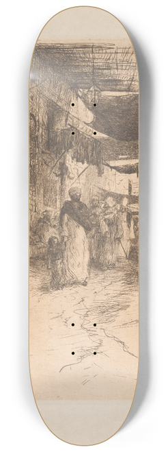 Marius Bauer - Overdekte straat in Caro 8.25 inch art skate deck