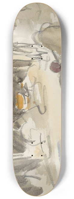 Marius Bauer - Staande en zittende figuren bij enkele tenten 8.25 inch art skate deck