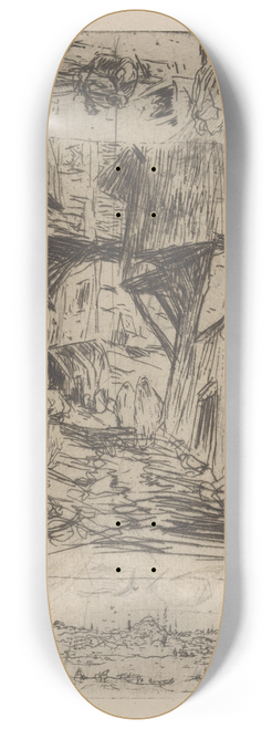 Marius Bauer - Vier voorstellingen uit Constantinopel 8.25 inch art skate deck