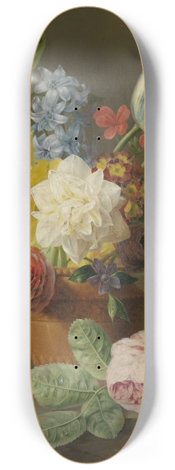 Anthony Oberman - Still Life with Flowers and Nuts 8.25 inch art skate deck