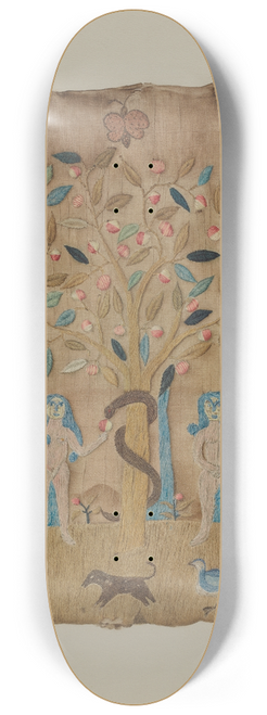 Martha Elliot - Adam & Eve Embroidered Picture 8.25 inch art skate deck