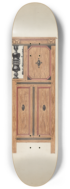 Martin Partyka - Side View of Hartford Cupboard 8.25 inch art skate deck