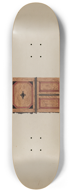 Martin Partyka - Two Drawer Sunflower Chest  side view 8.25 inch art skate deck