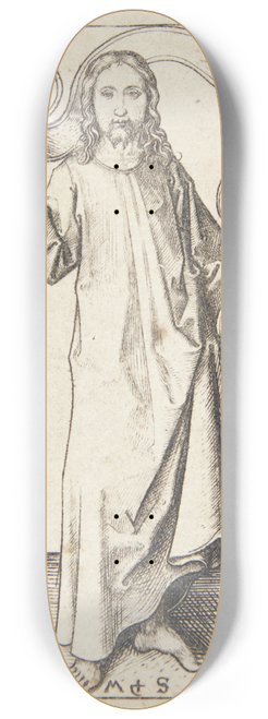 Martin Schongauer - Den velsignende Kristus 8.25 inch art skate deck